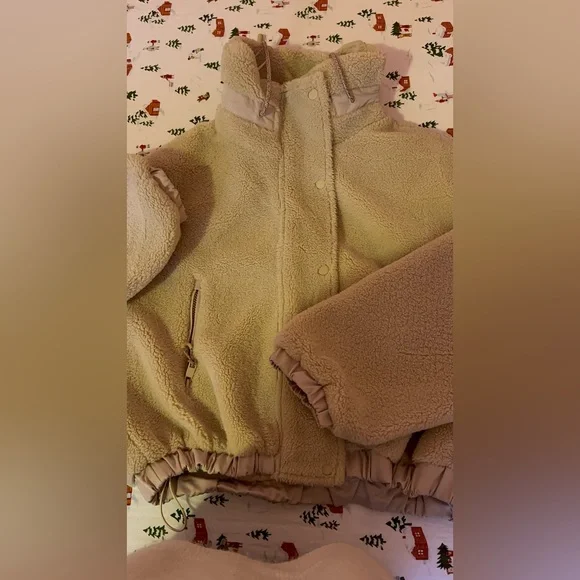 Zara Cream Teddy Jacket - Picture 4 of 5